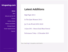 Tablet Screenshot of kingssing.com